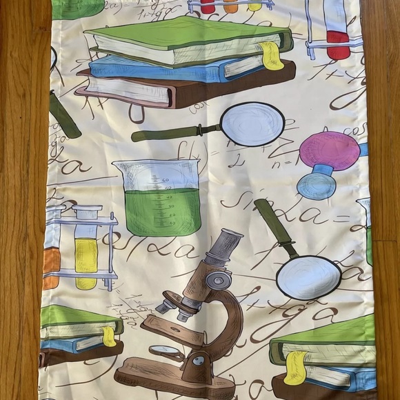 Science Curtain STEAM STEM Design Teacher Classroom window covering Homeschool - Picture 2 of 4